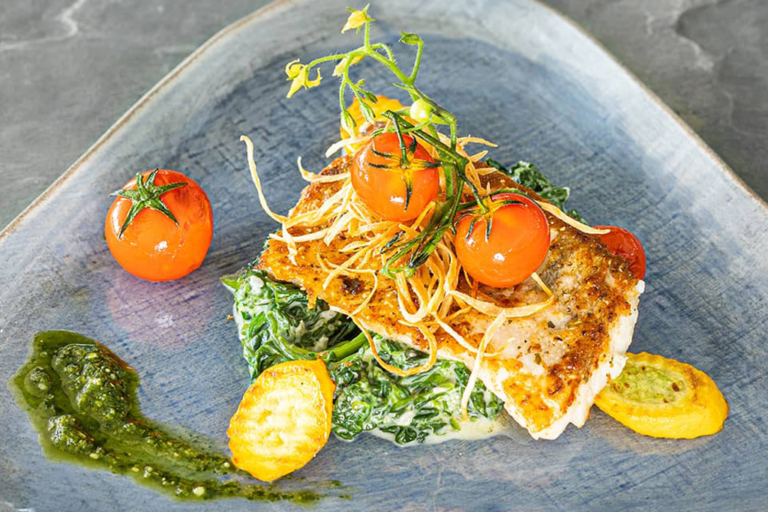 Dishes from the castle kitchen at Hotel Schloss Seggau